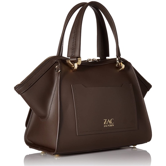 Zac Zac Posen Eartha Double Handle Top Zip Leather Bag - Picture 6 of 12